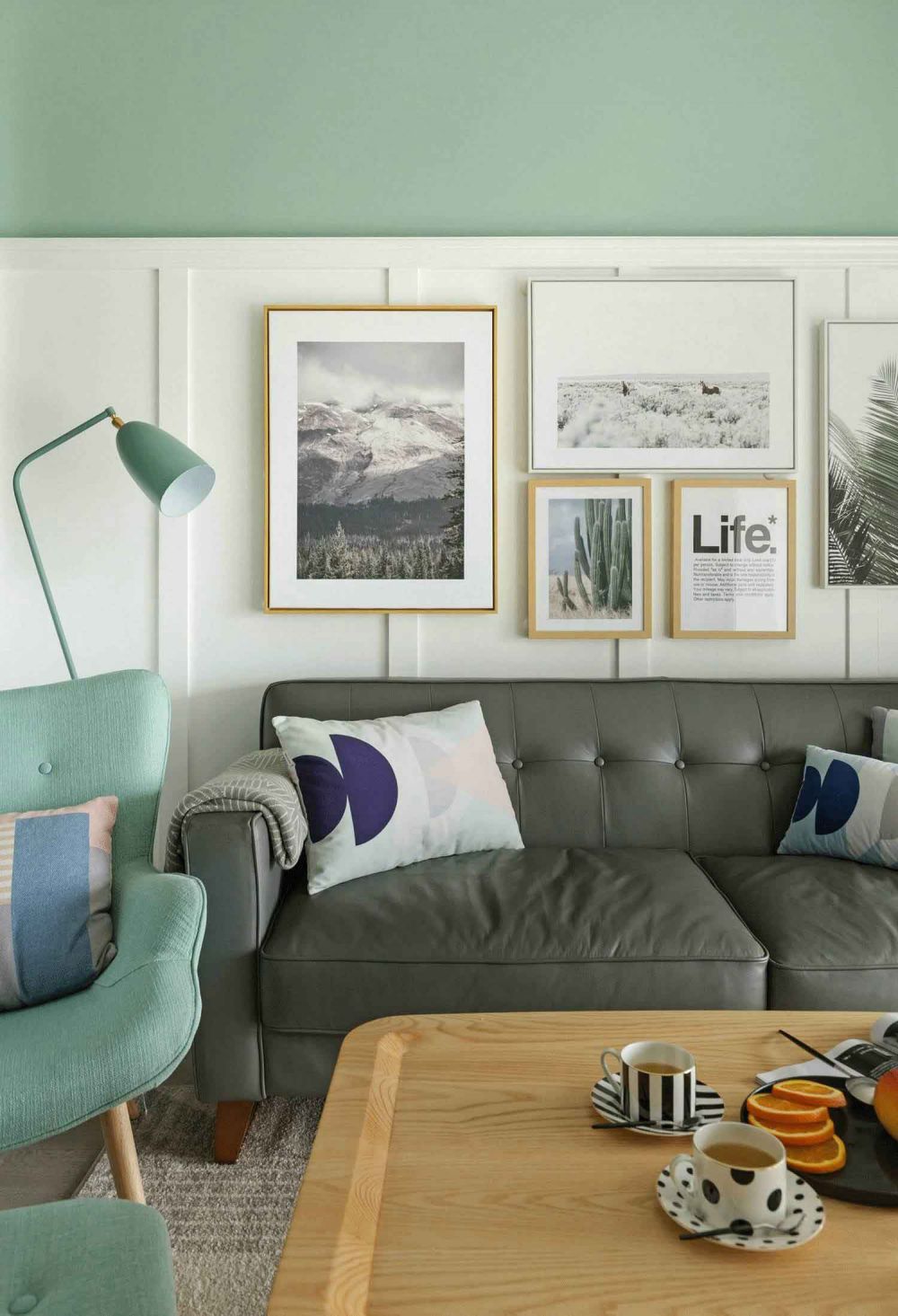 北京裝修案例65平米糖果色北歐風